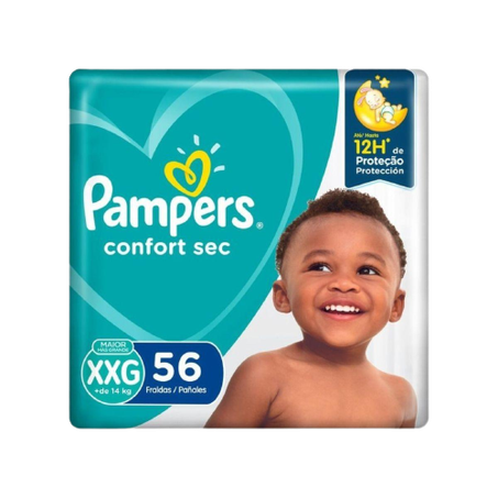 Fralda pampers confort super xxg 56un