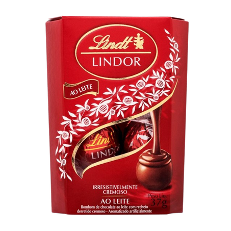 CHOCOLATE LINDT LINDOR CORNET AO LEITE 37G