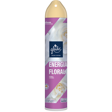 Purificador ambiente aerosol glade 360ml energia floral