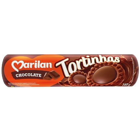 Biscoito Marilan Tortinhas Chocolate Pacote 140g 
 