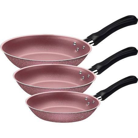 Frigideira Alumínio Tramontina Caribe Rosa 3pcs