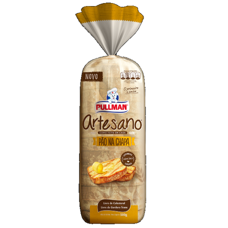 Pão pullman 500g pão na chapa
