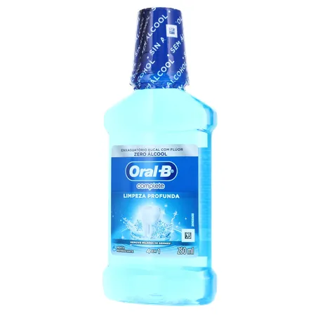 Enxaguatório Bucal Oral-b Menta Refrescante com Flúor Zero Álcool Frasco 250ml 360-2