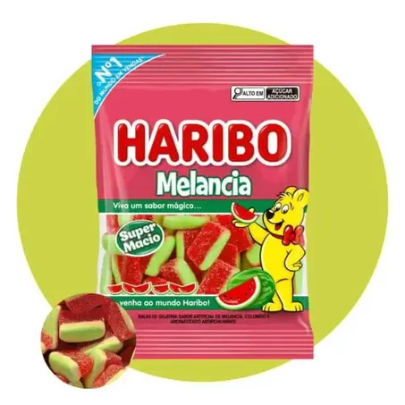 Bala haribo 80g melancia