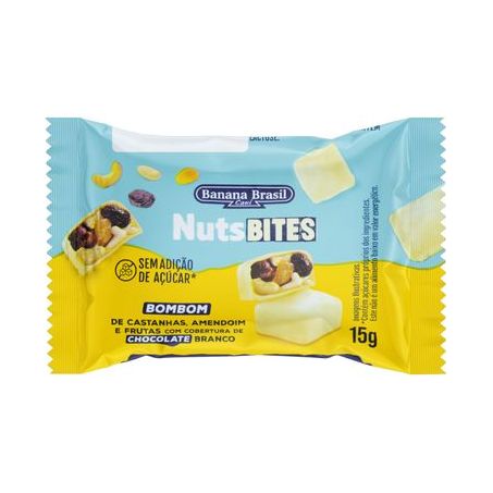 NUTSBITES CHOCOLATE BRANCO 15G