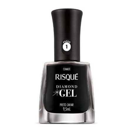 Esmalte risque gel cr preto caviar 9,5ml