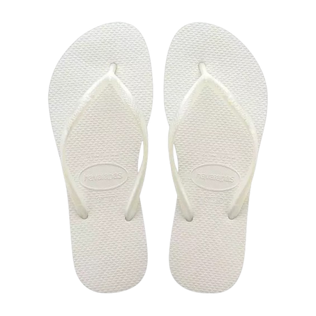 SANDALIA HAVAIANAS 37/38 SLIM BRANCO              