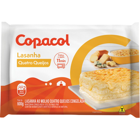 Lasanha Copacol 600g - Quatro Queijos