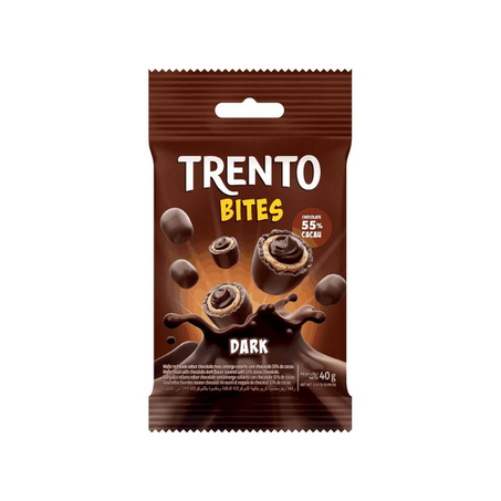 Wafer trento bites dark pacote 40g