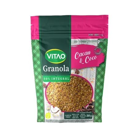 Granola Vitao Cacau e Coco Sachê 250gr