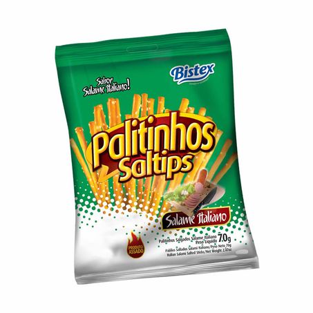 Salgadinho bistex saltips salame italiano 70g