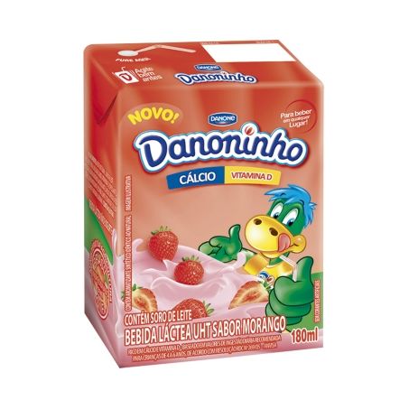 DANONE DANONINHO UHT MORANGO  180 ML              