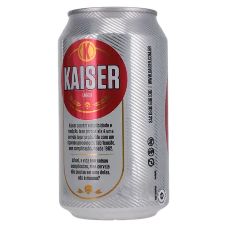 Cerveja Lata Kaiser Lager 350ml 360-21