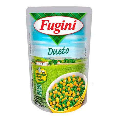Ervilha e Milho Verde Dueto em Conserva Fugini Sachê 260gr