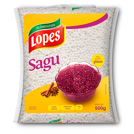 Sagu Branco Lopes 500g .