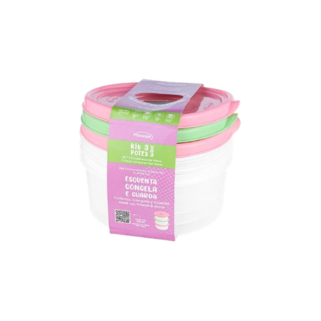 PLASVALE KIT 3 POTES 2 L 1802                     
