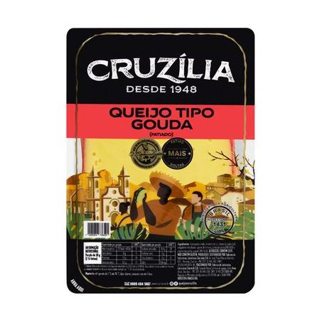Queijo Gouda Fatiado Cruzília 100G