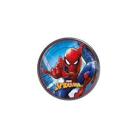 Prato Pap.Red.Regina 18cm C/12 Spiderman
