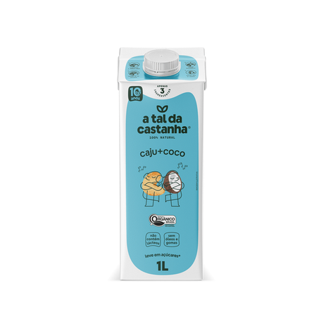BEBIDA VEGETAL CAST CAJU/COCO ORGÂNICA 1L - A TAL