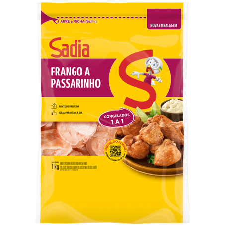 Frango a Passarinho Sadia Congelado Pacote 1kg 
 