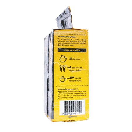 CAFÉ PÓ OURO VÁCUO TRADICIONAL 500G 360-43