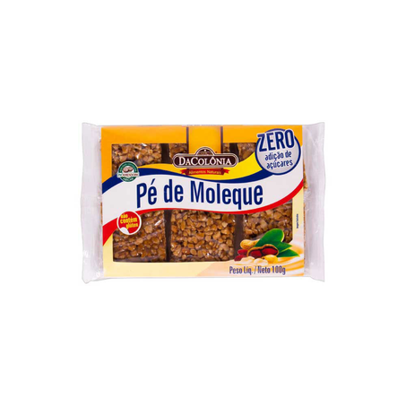 Pé de Moleque Dacolônia Zero Açúcar 100G