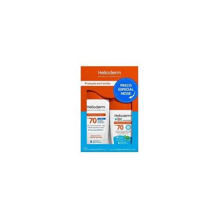 Kit Prot Solar Helioderm 200ml  Kids 120ml Fps70 Familia