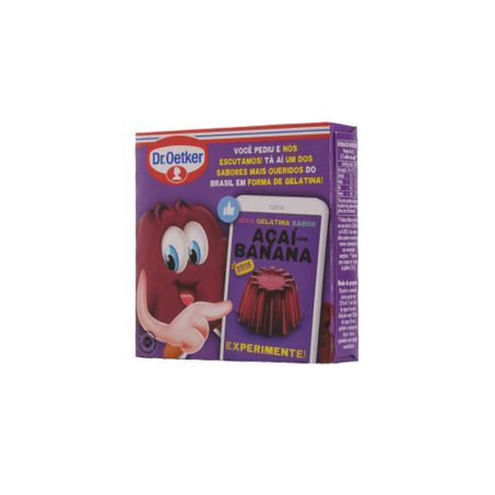 Gelatina Dr Oetker Açaí Com Banana Caixa 20g 
  360-36