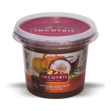 Doce de fruta incotril abobora e coco pote 350g