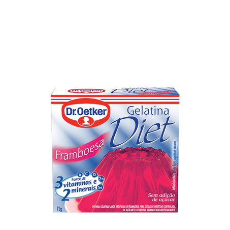Gelatina Dr Oetker 12g Diet Framboesa