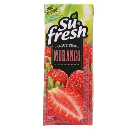 BEB.SUFRESH 200ML MORANGO