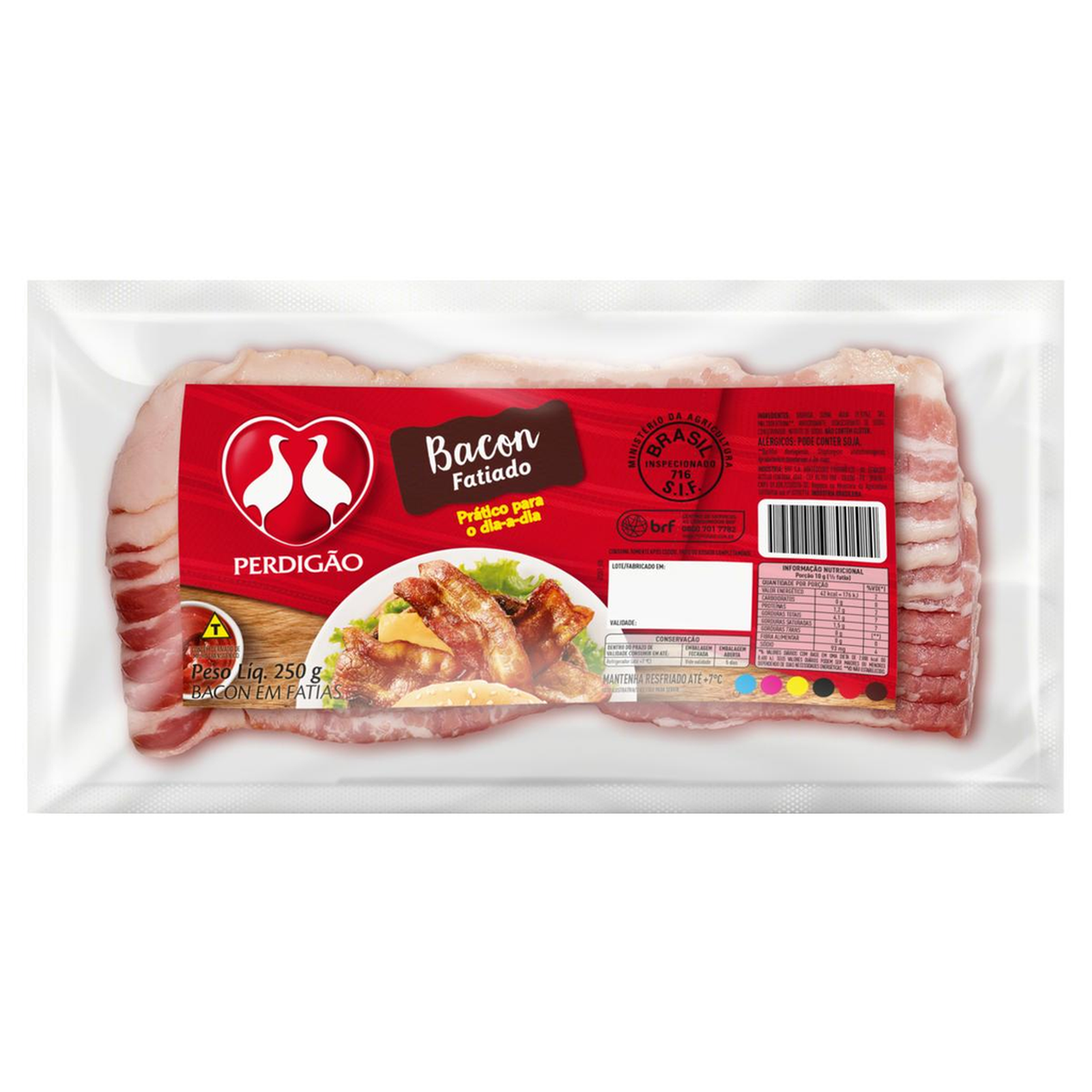 Bacon Perdigão 250g - Fatiado