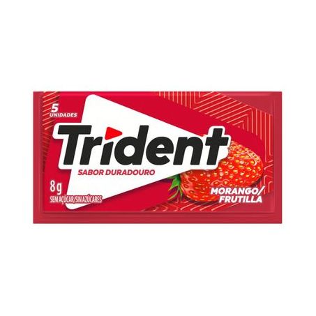 Goma de Mascar Trident Morango Embalagem 8G