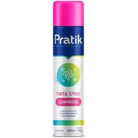 Tinta spray pratik luminosa pink 400ml