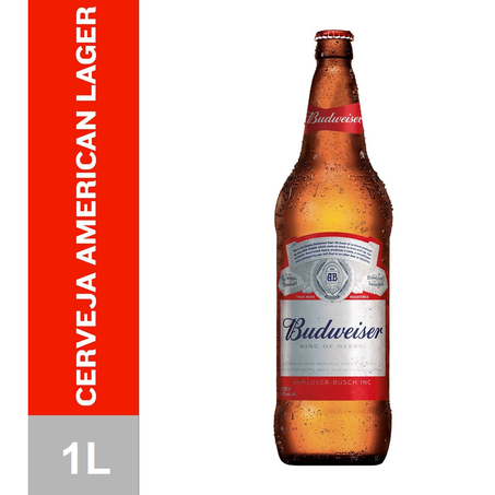 CERVEJA BUDWEISER RETORNÁVEL 1L