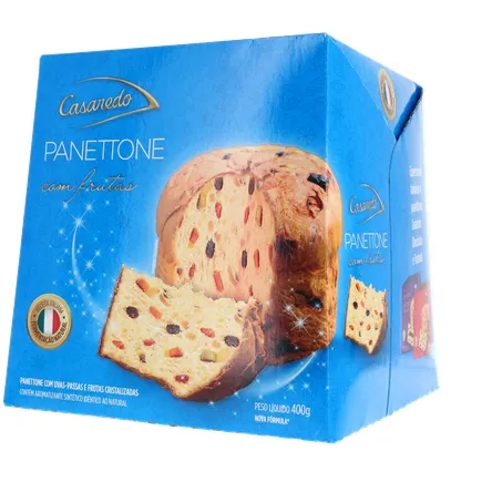PANETTONE CASAREDO COM FRUTAS CRISTALIZADAS CAIXA 400G 360-3