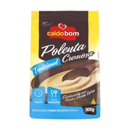 Polenta Cremosa Tradicional Caldo Bom Pacote 300G