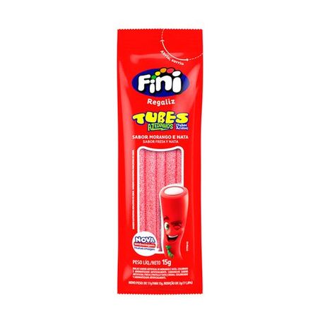 Goma Fini 15g Tubes Mini Doce Morango