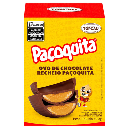 Ovo de Páscoa Topcau 300g - Paçoquita