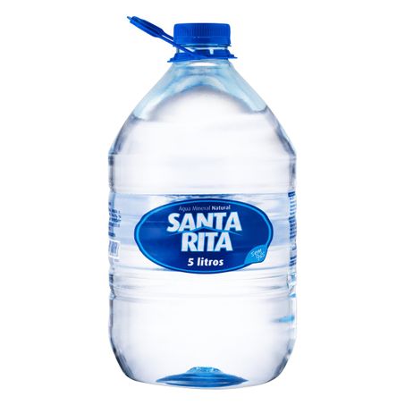 ÁGUA MINERAL NATURAL SEM GÁS SANTA RITA GALÃO 5L