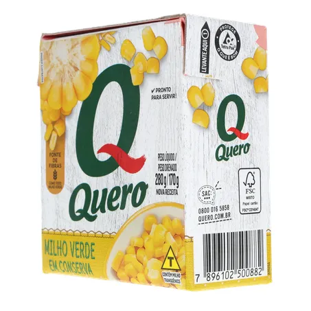 Milho Verde em Conserva Quero Caixa 280gr 360-5