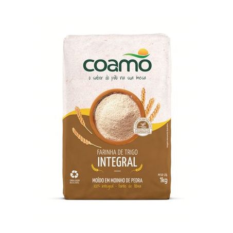 FARINHA TRIGO COAMO 1KG INTEGRAL 