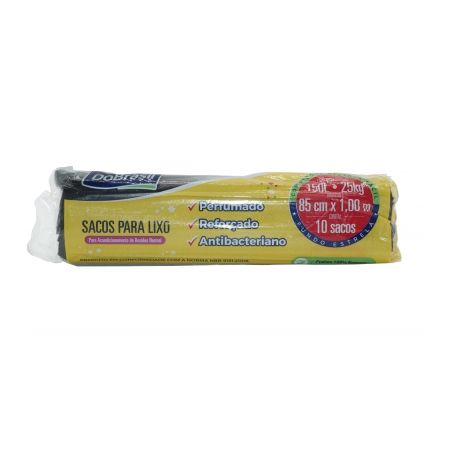 Saco para lixo DoBrasil preto rolo 10x150l