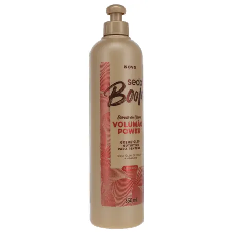 CREME PARA PENTEAR SEDA BOOM VOLUMÃO POWER ESBANJE SEU CRESPO ÓLEO DE COCO + ABACATE 350ML 360-33