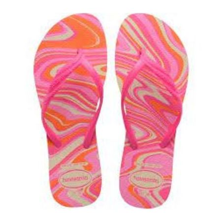 Chinelo hav fatasia style bege/rosa 35/36