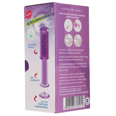 Gel adesivo sanitário sani all lavanda refil 37g 360-13