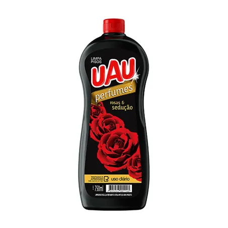 Limpador Uau 750ml Lava Pisos Rosa e Sedução