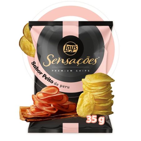 Batata Lays Sensações Premium Chips Peito de Peru 35g