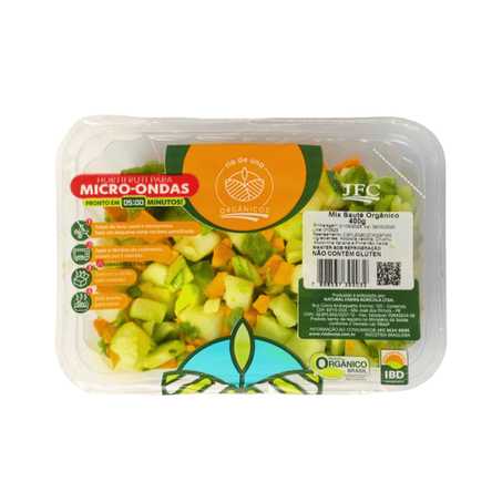 Mix Sauté Rio De Una Orgânico Bandeja 400g 
 