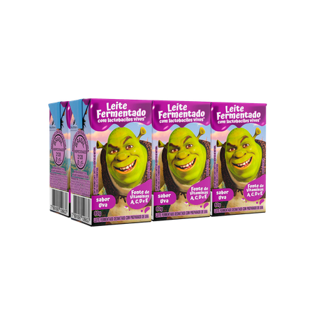 Leite Fermentado Batavinho Shrek Uva 480g